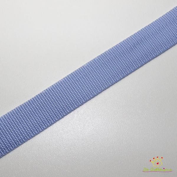 Gurtband Uni 30 mm Eisblau